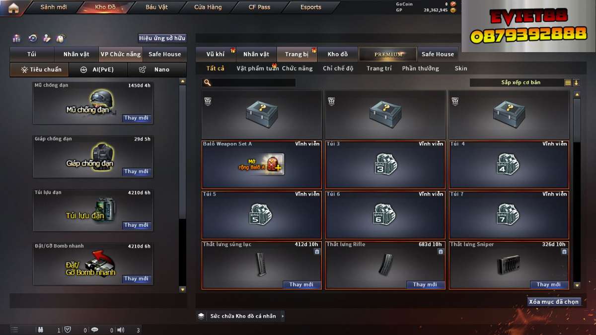 shop acc cf uy tin gia re